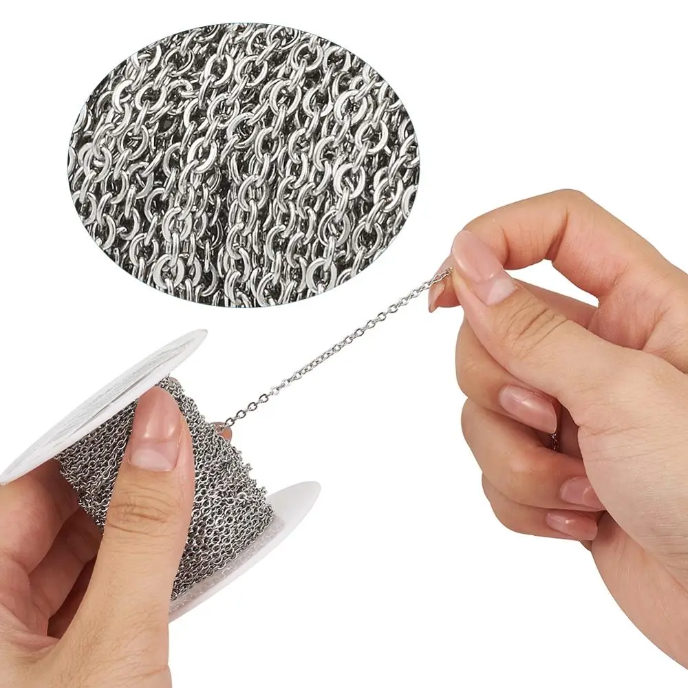 Необваренная Крестовая цепочка из нержавеющей стали для изготовления ювелирных