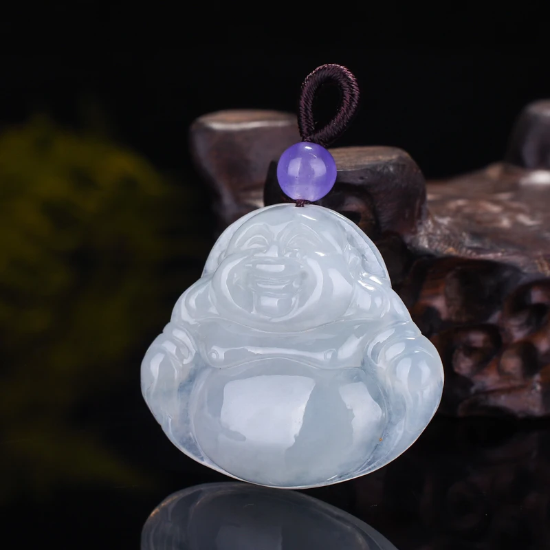 Женская подвеска в виде Будды с изумрудом | Украшения и аксессуары