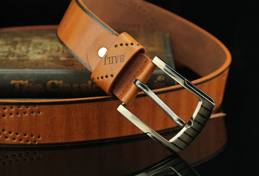 Кожаный роскошный чехол книжка с ремешком Мужские ремни для мужчин новая модная