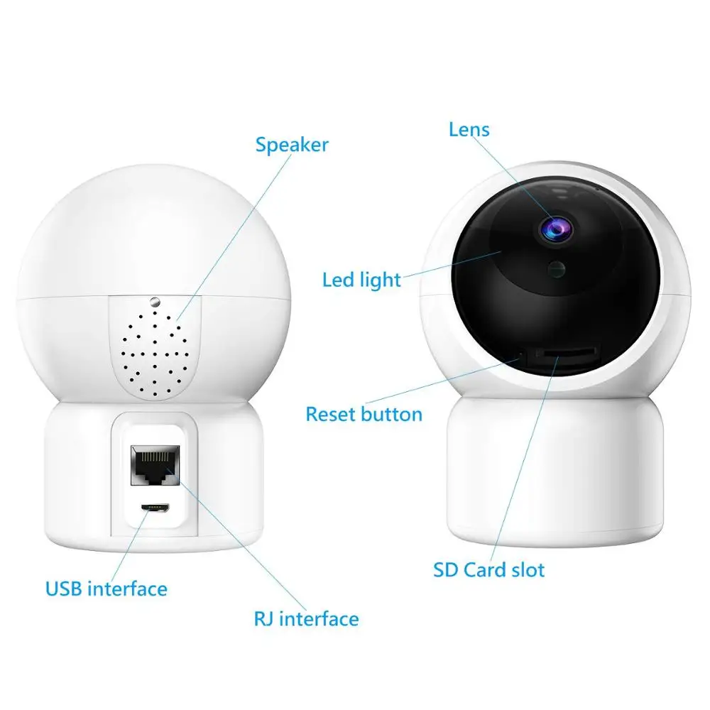 

BESDER Baby Monitor Wireless HD 1080P Motion Track Sound Detect Wifi Home Security Surveillance CCTV Network Baby Camera