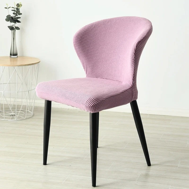 Изогнутый чехол на стул для столовой эластичный кофейни съемный гостиницы бара