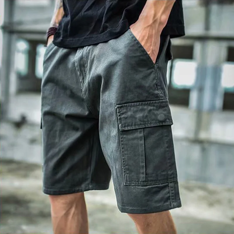 

Retro Personality Jeans Style Men Casual Shorts Summer Loose Plus Size Shorts Fitness Enthusiast Running Shorts Boy Slant Pocket