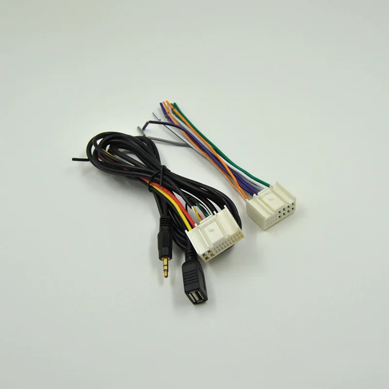 USB кабель для Hyundai IX35 Sonata 8 Kia Rio K2 K5 подключения к машине CD хвосту и AUX башне|usb aux