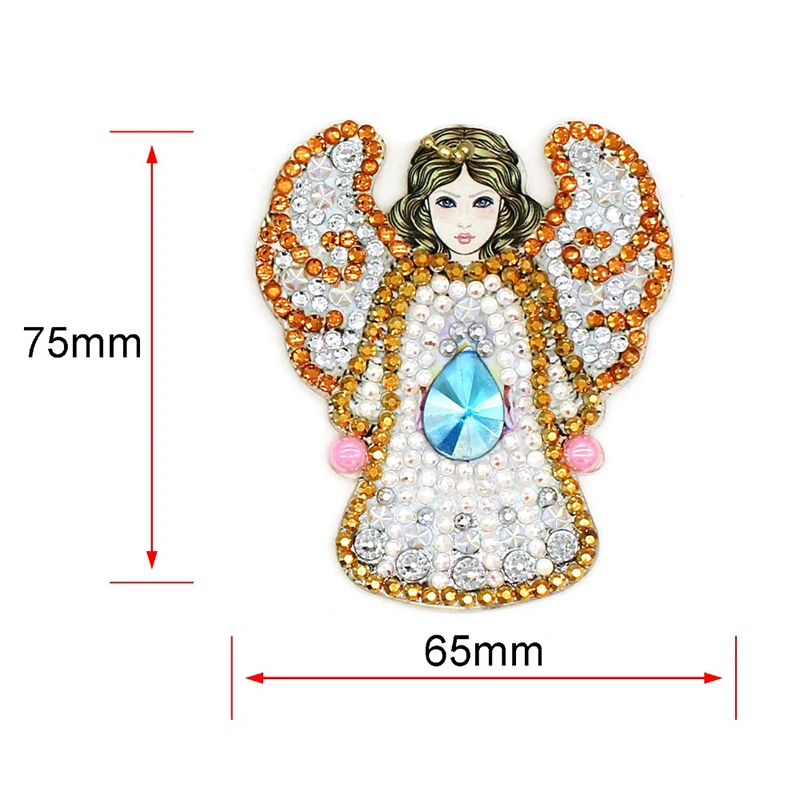 5D DIY Алмазная картина брелок мультфильм животное Ангел Кулон вышивка крестиком