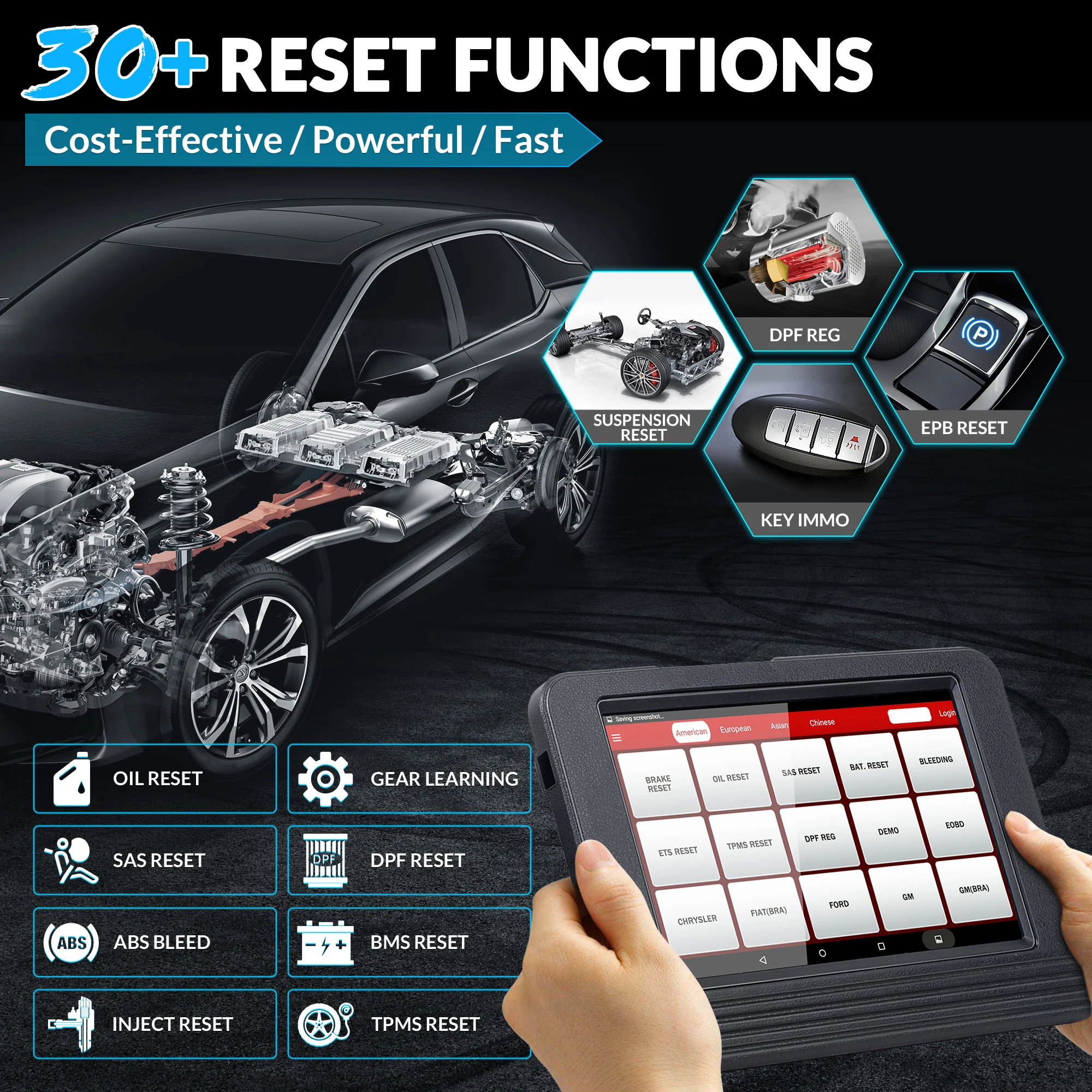 Запуск X431V V4.0 30 сброс 25 языков ECU программирование ключа кодирования 100000 OBD