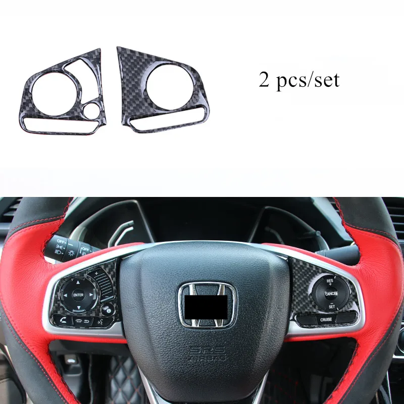 B Наклейки для салона автомобиля из углеродного волокна, Накладка для Honda Civic 10th Gen, автомобильные декоративные аксессуары - Название цвета: B