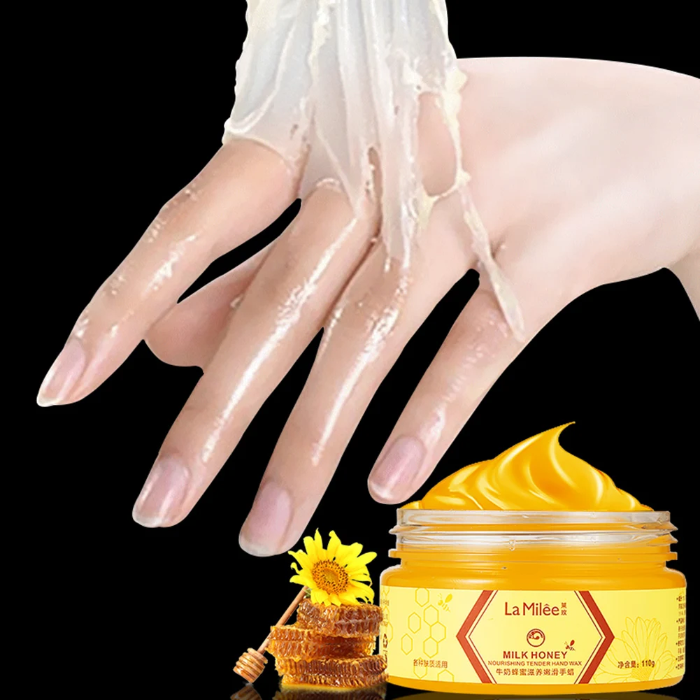 

Honey Hands Mask Hand Wax Whitening Moisturizing Repair Exfoliating Calluses Filming Anti-Aging Hand Skin Treatment Cream 110g