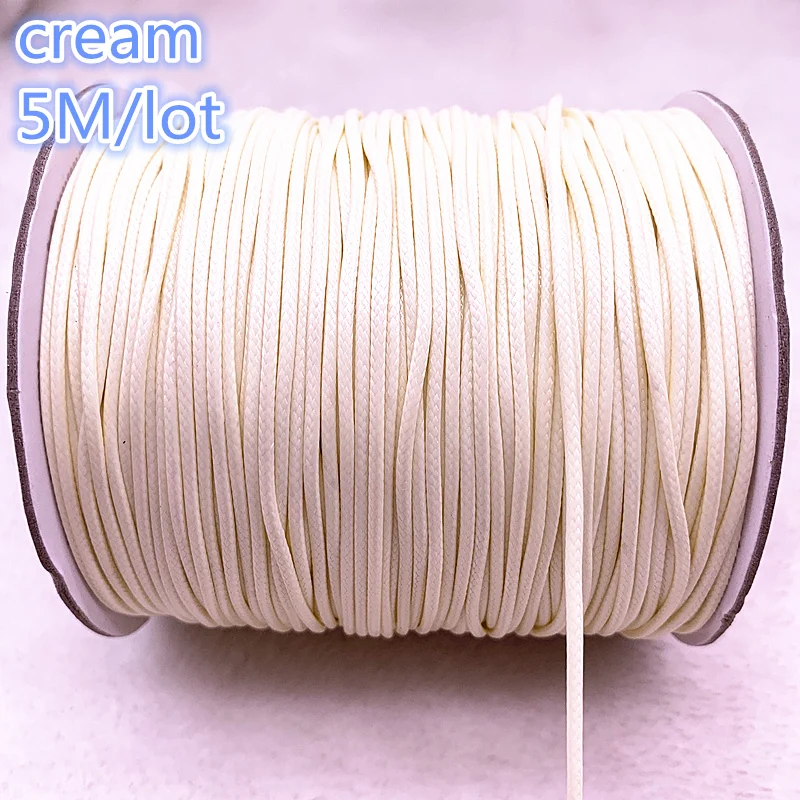 Вощеный хлопковый шнур 5 м диаметр 2 0 мм вощеная нить веревка ремешок для ожерелья
