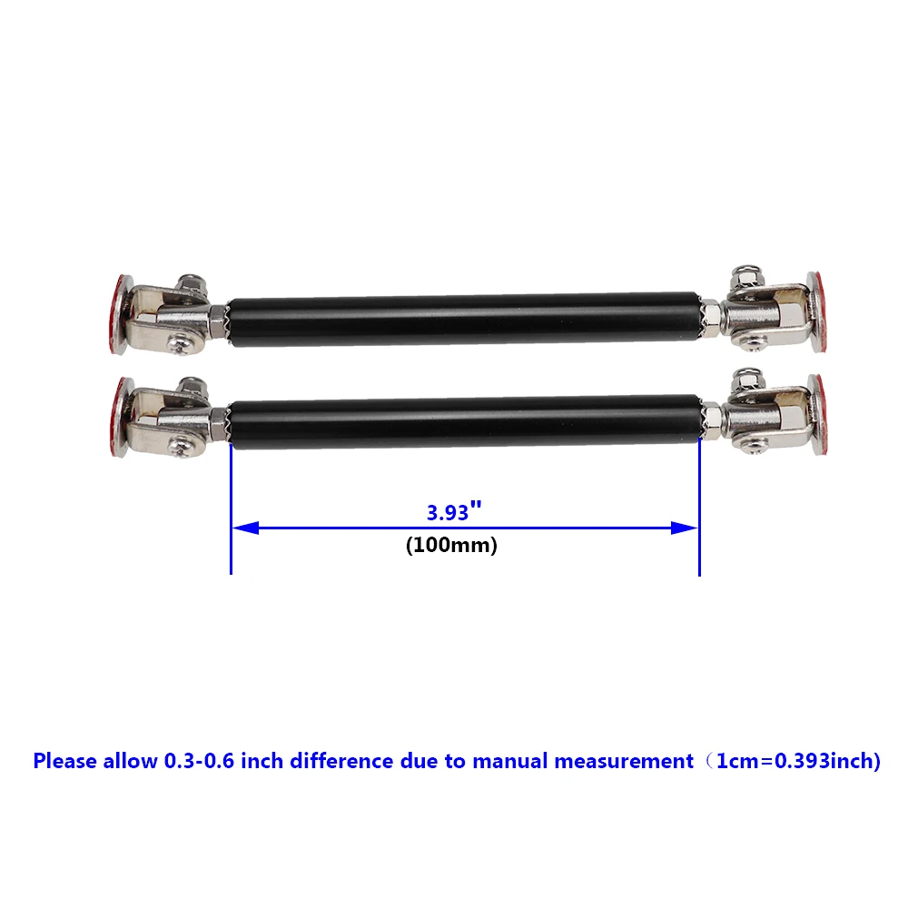 

1 пара, автомобильный разветвитель для бампера, 75/100/150/200 мм