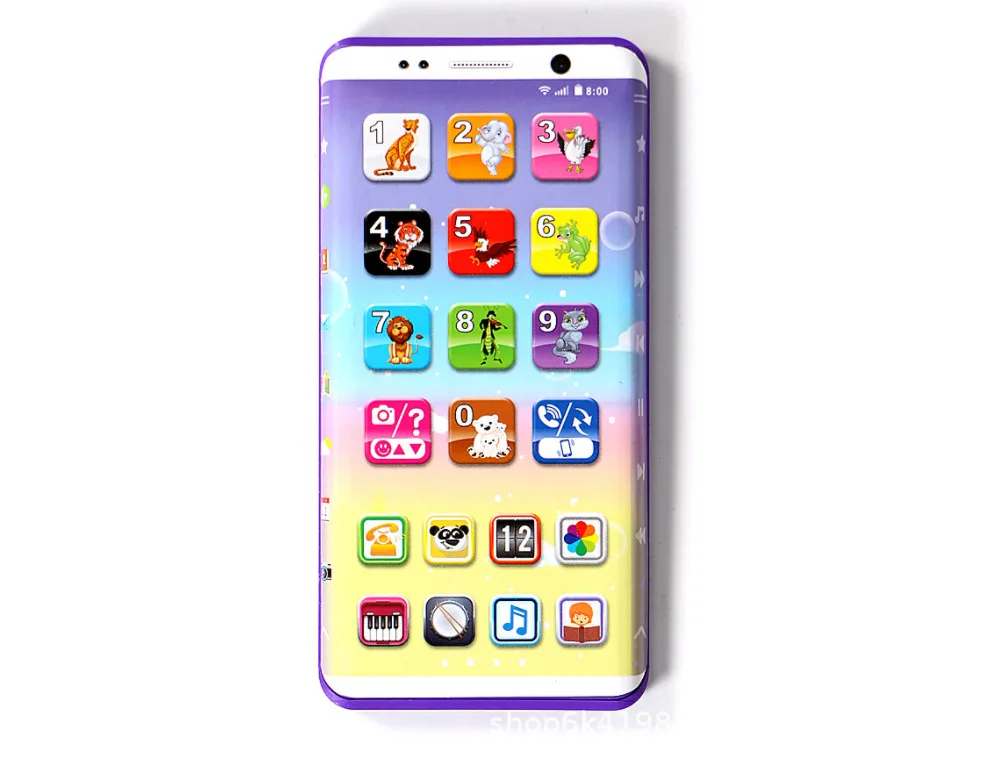 Детский английский телефон обучающая машина 14 режимов Многофункциональный