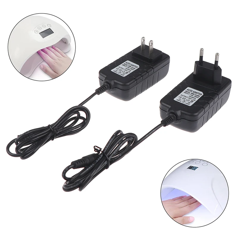 

1 шт. EU/US Мини 3W USB УФ светодиодный светильник 24V 2A Питание адаптер для УФ-светодиодный светильник Сушилка для ногтей, инструменты для ногтей, ...