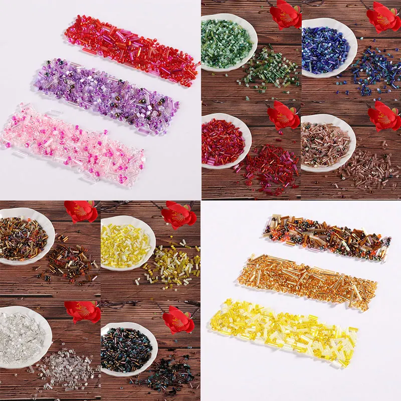 

360 шт. разноцветные стеклянные бусины для DIY смешанных Delica круглые стеклянные бусины смешанного размера бугельная трубка аксессуары для оде...