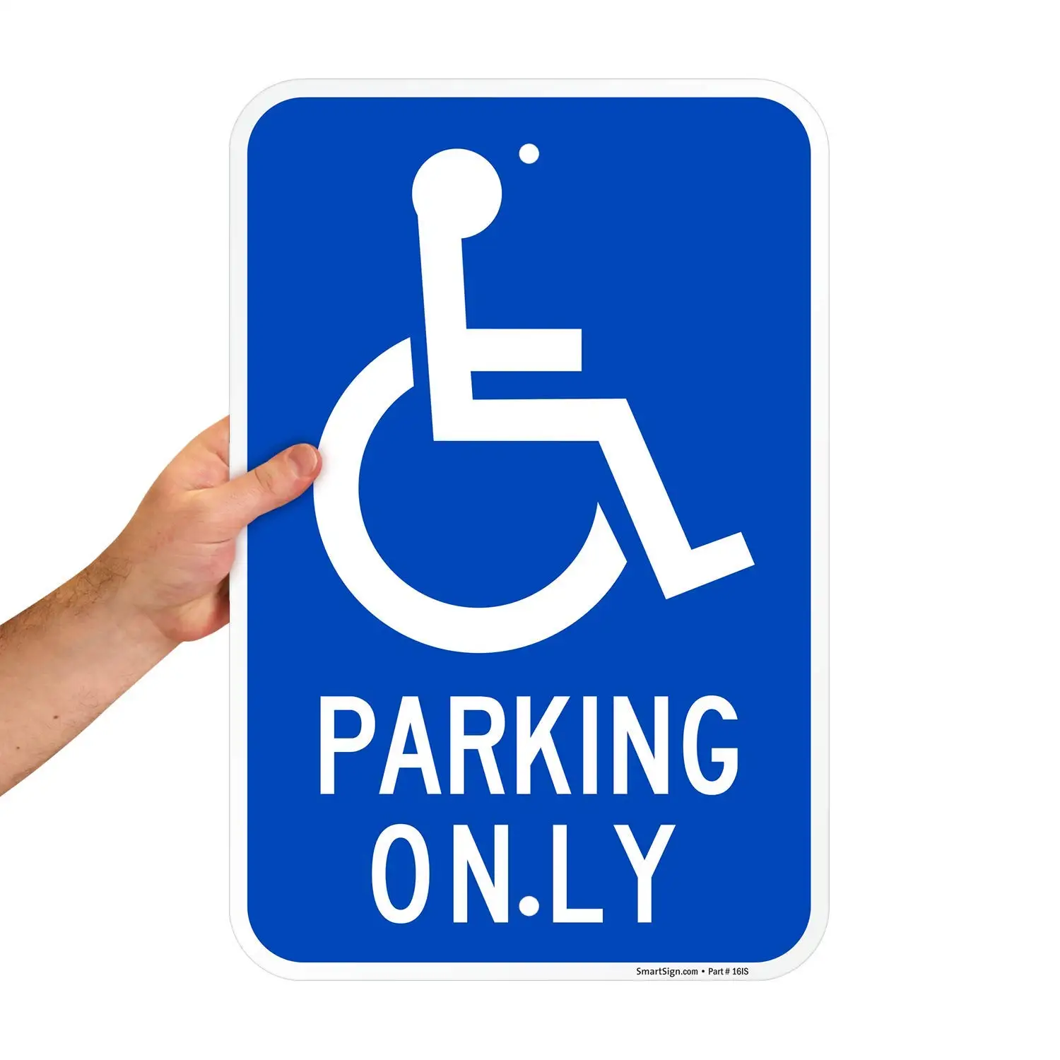 Знак «парковка только для инвалидов» от SmartSign | 12x18 дюймов алюминий