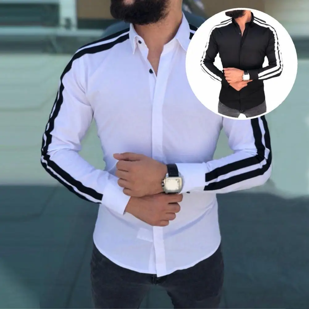 Мужская дышащая Осенняя Рубашка Hot apparel пуговицы для рубашек облегающая офисная