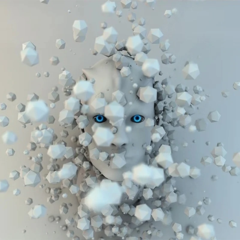 Пользовательские 3D обои Современное абстрактное искусство росписи гостиной ТВ
