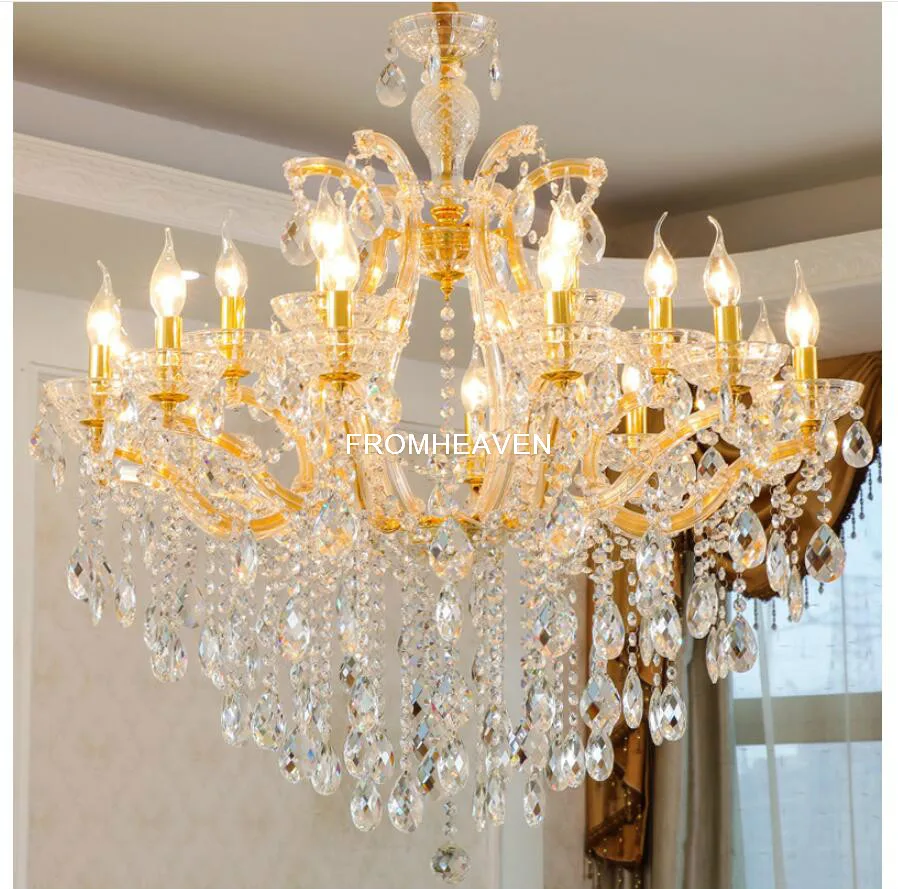 

Free Shipping Iron & Crystal Chandelier Modern LED Chandeliers Pendant Lamp Hanging Light for Living Dining Room Home Decoration