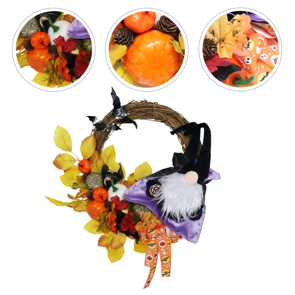 

1pc Door Hanging Wreath Decorative Pendant Home Decoration (Colorful)