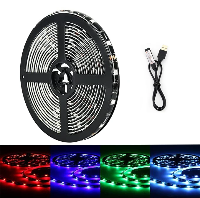 

Неоновые USB 5 V Светодиодные ленты огни RGB ПК SMD 5050 0,5 M- 5M Ledstrip 5 V PC USB светодиодные ленты Светодиодные ленты s цветная (RGB) Лента ТВ Подсветка с 3Key ...