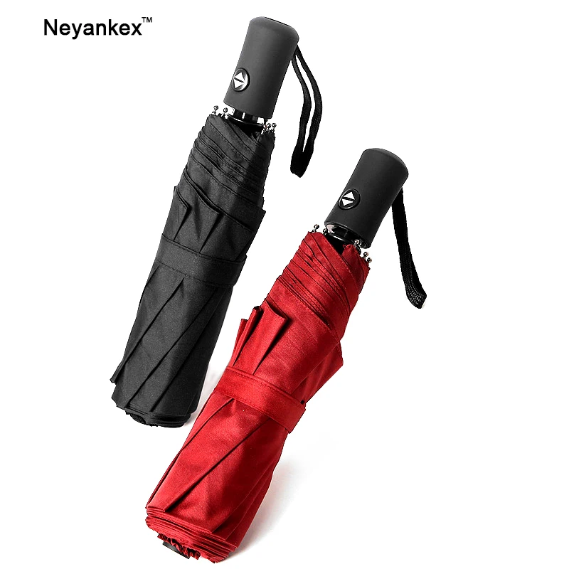 Премиум Мужской полностью автоматический зонт складной 8 ребер Ветрозащитный