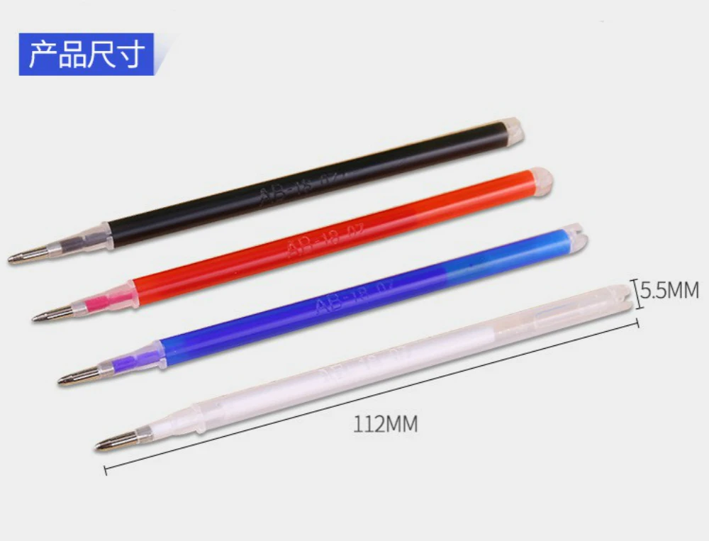 

20pcs Eraserable Gel Pen Refills High Temperature Disappearing Pen Refills High Quality Pen Replacement Office Writing Supplies