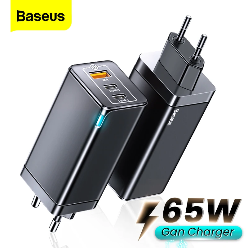 

Зарядное устройство Baseus с USB Type-C, 65 Вт, с кабелем 100 Вт