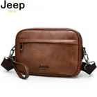 Мужская повседневная сумка через плечо JEEP BULUO, маленькая сумка из искусственной кожи с надписью, модная сумка-мессенджер для iPad 2021 дюйма, все сезоны, 9,7