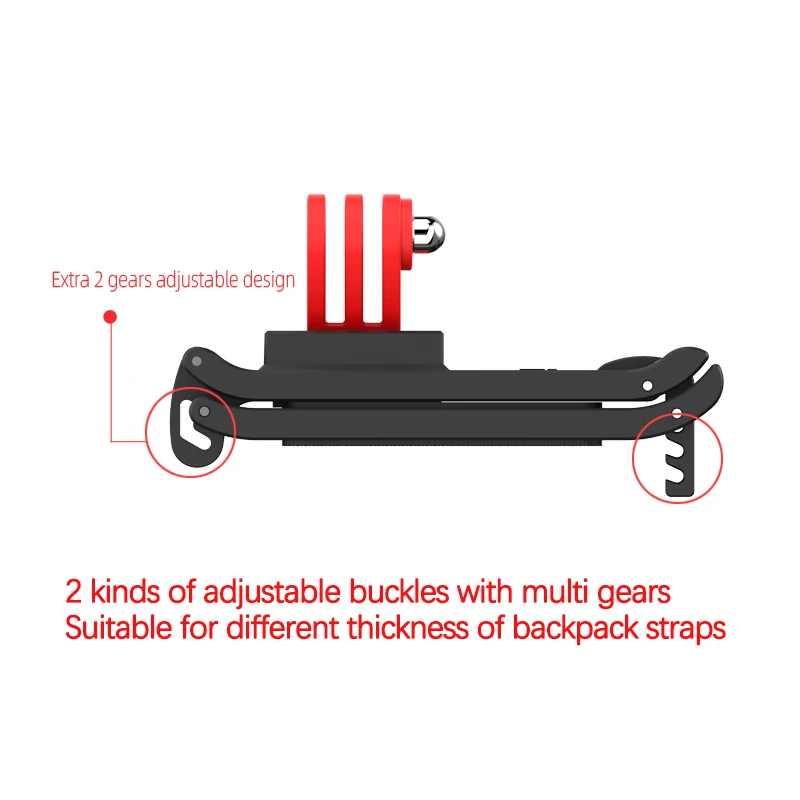 for gopro 8765 dji osmo actionpocket sports camera universal backpack clamp action camera bag clip mount holder accessories free global shipping