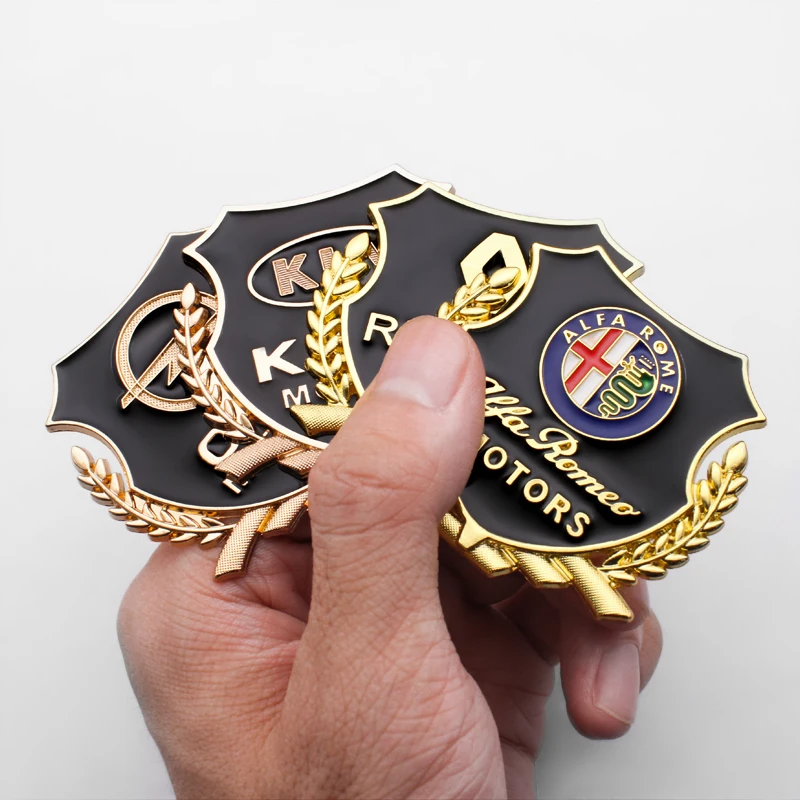 2 шт. 3D металлический автомобильный Стайлинг Боковая дверь эмблема значок