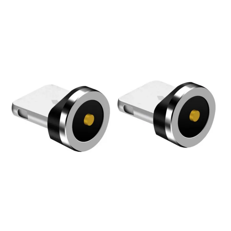 Круглый металлический Магнитный телефон аксессуары типа C/Micro USB/8-контактный