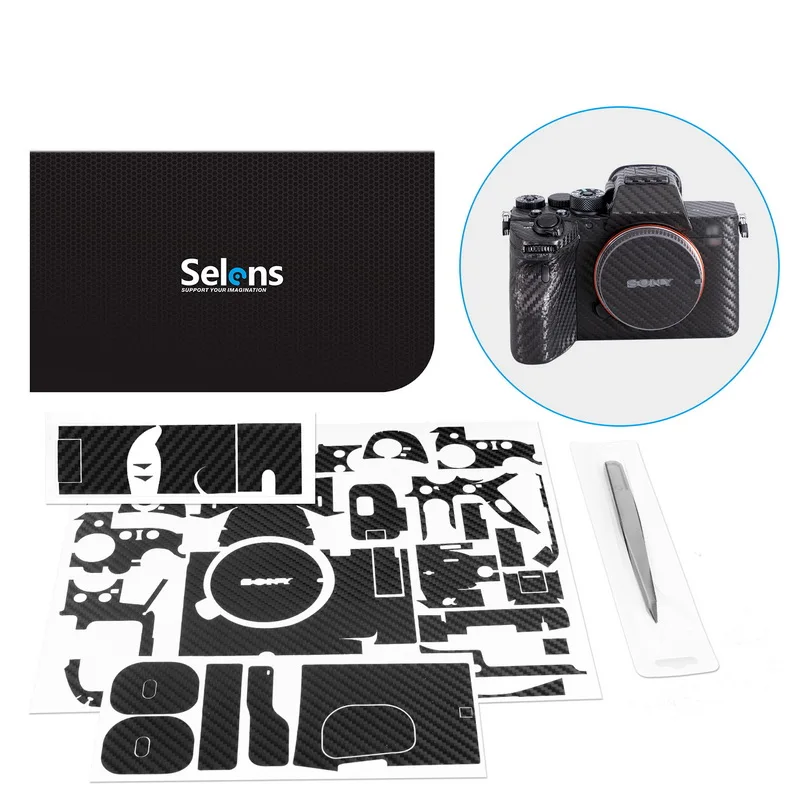 Комплект защитной пленки для камеры Selens 3M A7M3 A7R3 A7R4 A6400 A6300 RX100 M6 M7 ZV 1 A72|Аксессуары