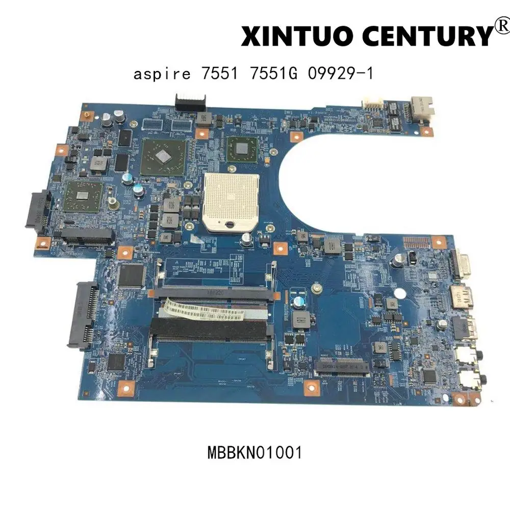 

Материнская плата MBBKN01001 для ноутбука acer aspire 7551 7551G, 09929-1, 48,4hp01. 011, основная плата с графическим процессором 512 Мб, 100% протестированная работа