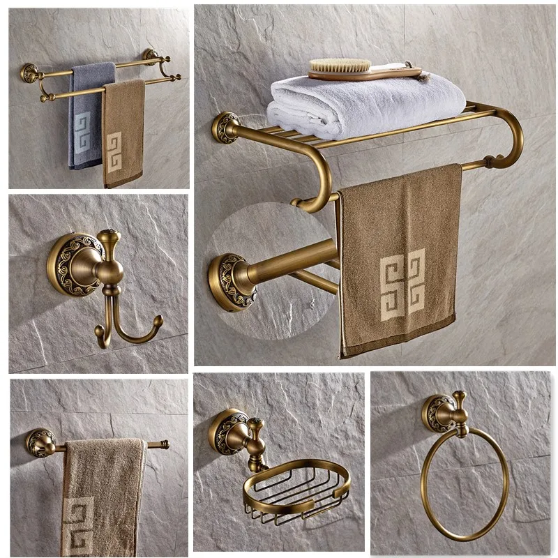 Аксессуары для ванной комнаты Античная коллекция латунь кольцо полотенец