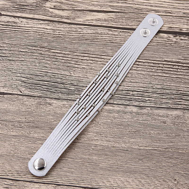 Женский многослойный браслет STRATHSPEY из кожи зеленого цвета с цепочкой в стиле