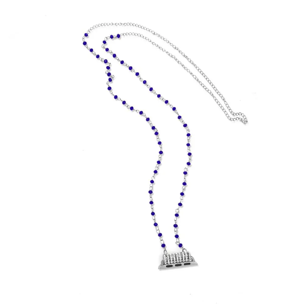 Новая мода из нержавеющей стали и искусственных хрустальных бусин цепочка