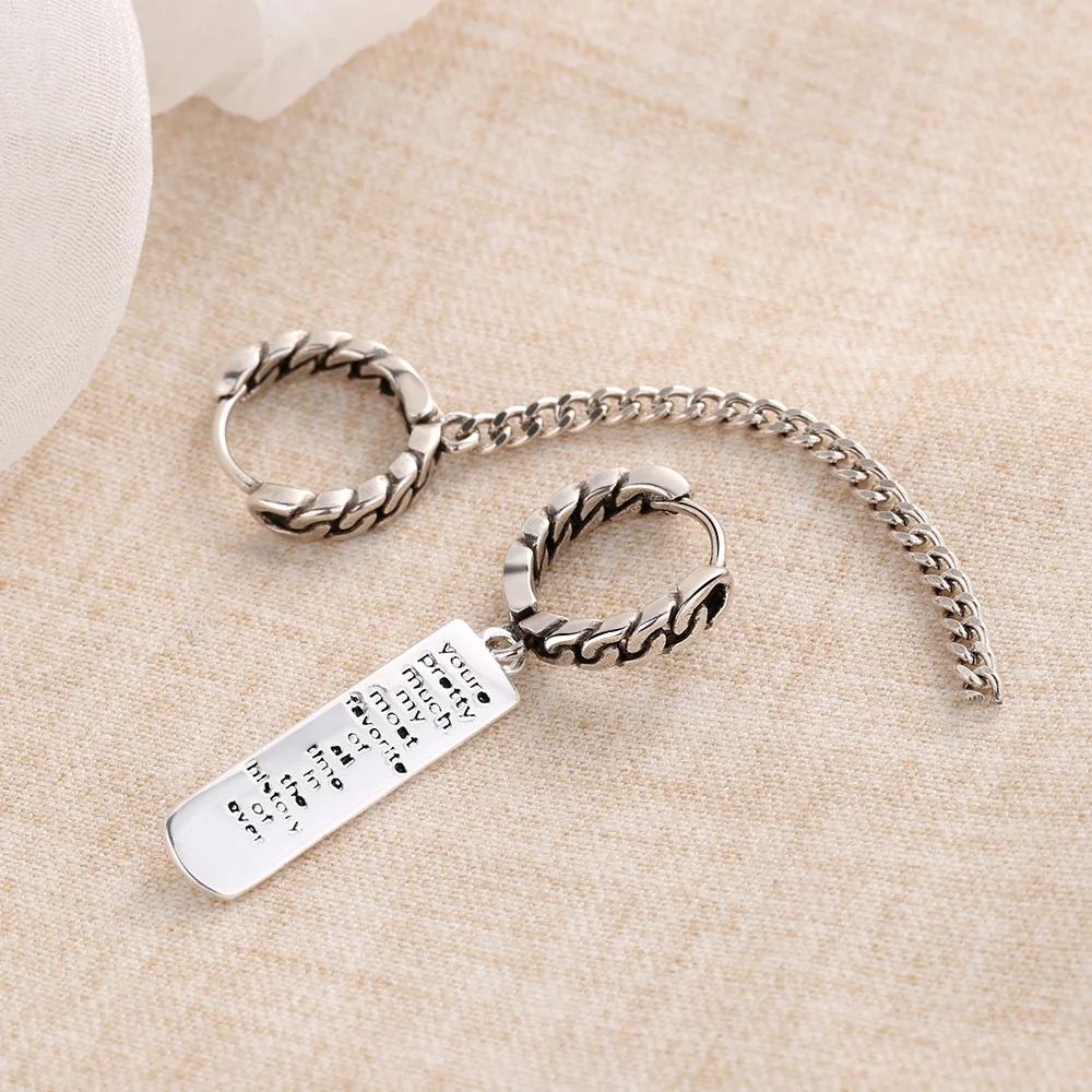 Женская ВИНТАЖНАЯ фотография с надписью Длинная кисточка цепочка асимметричная