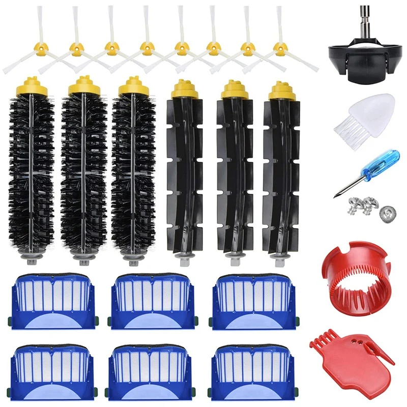 

Аксессуары для уборочной машины IRobot Roomba, серия 600, боковая щетка с фильтром, резиновая щетка, аксессуары