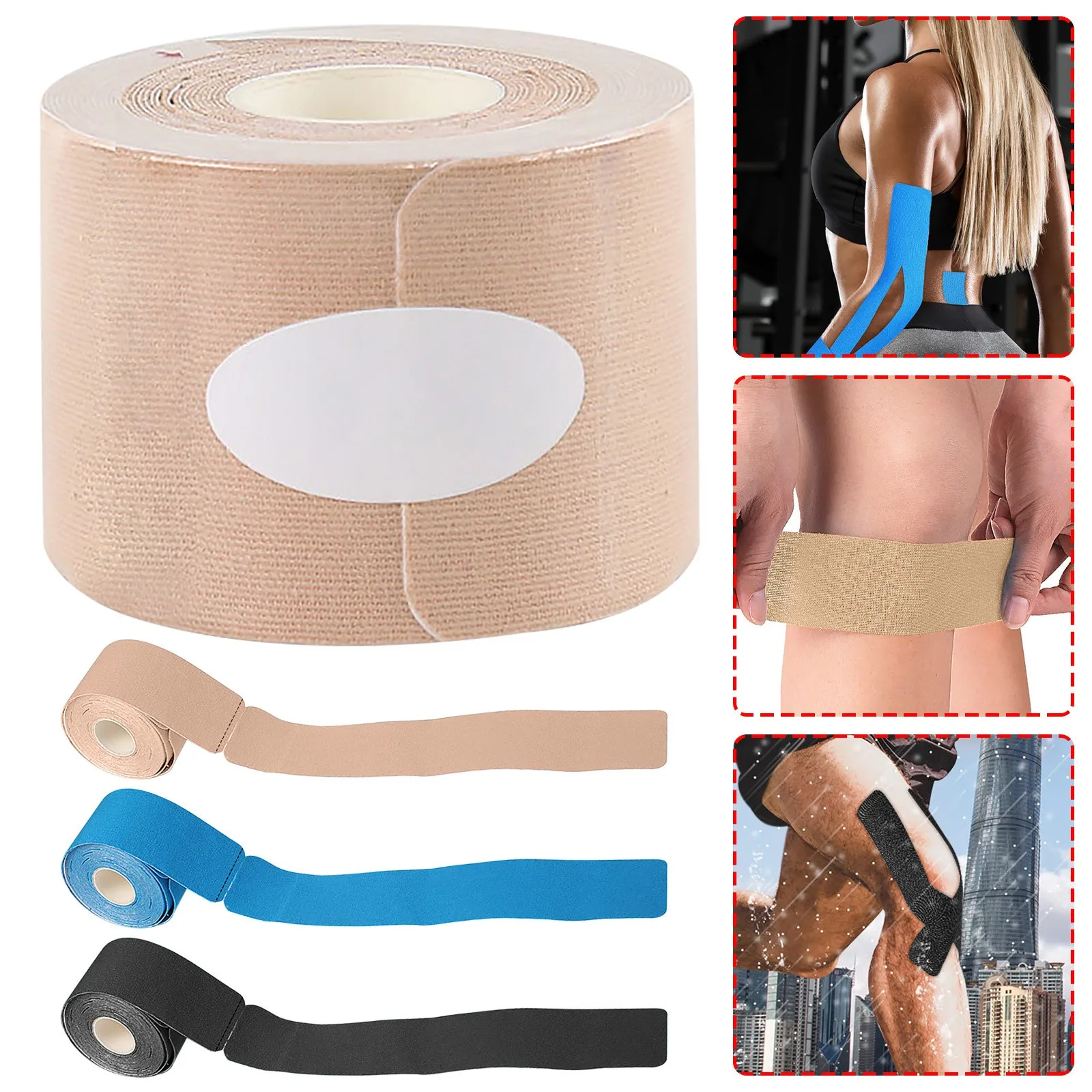 Водонепроницаемая хлопковая Спортивная эластичная лента 5 м | Спорт и