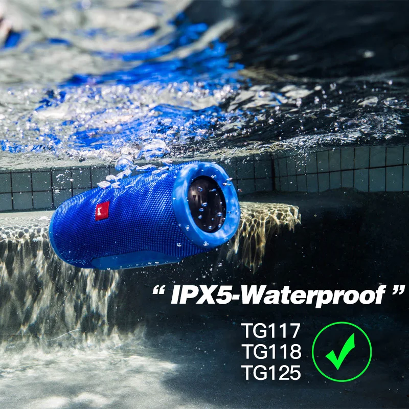 TG118 Bluetooth Speaker 40W Full-Range Portable Outdoor Waterproof Column Loudspeaker Box Support TF Card FM Radio Aux Input | Электроника