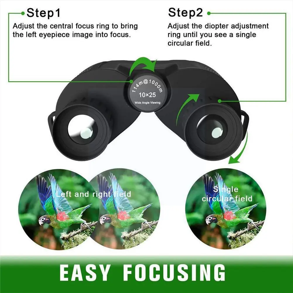 

Powerful Binoculars Long Range Folding Mini Telescope Optics Outdoor For Hunting Travel Sports Camping I7J5