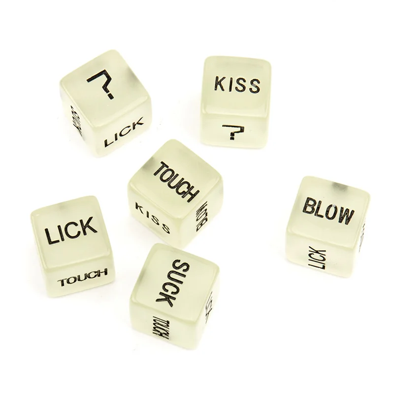 Световой секс кости для влюбленных романтика светится в темноте Эротические