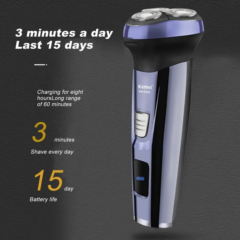 

Hair Trimmer Replaceable Battery Strong Driving Force ABS Men USB Charging Electric Shaver for Beard