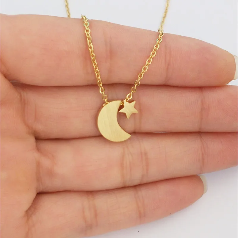Модные ювелирные изделия звезда луна кулон ожерелья для женщин мужчин Bijoux собака