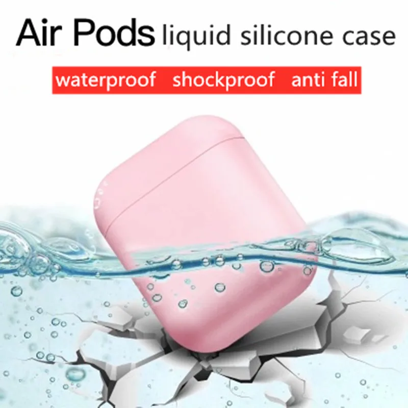 Разноцветный Оригинальный чехол из жидкого силикона для Apple Airpods Pro тонкий