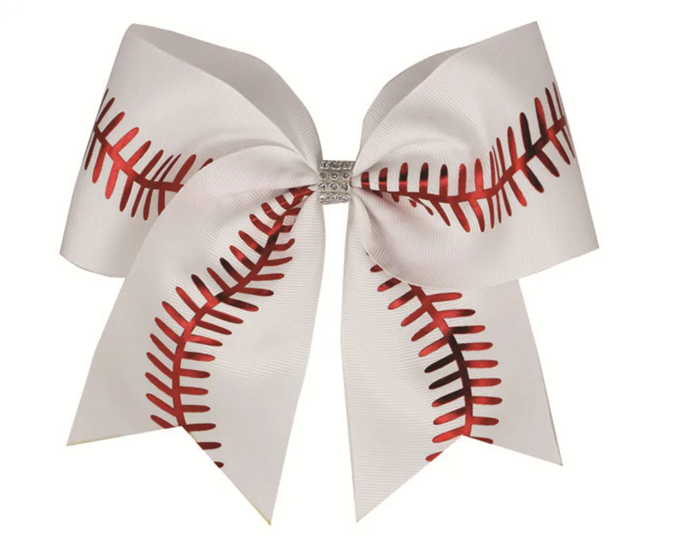 Новинка 8 дюймов блестящие стежки с большим бантом из волос для командного