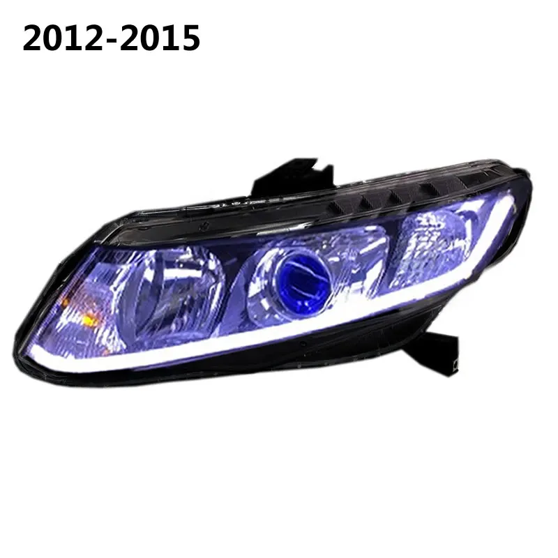 Автомобильный Стайлинг для Honda Civic Bi-xenon двойной объектив HID комплект Автомобильный Стайлинг 8 поколение для Honda Civic фары парковка 2006-2012 - Цвет: 9G Headlights 2PCS