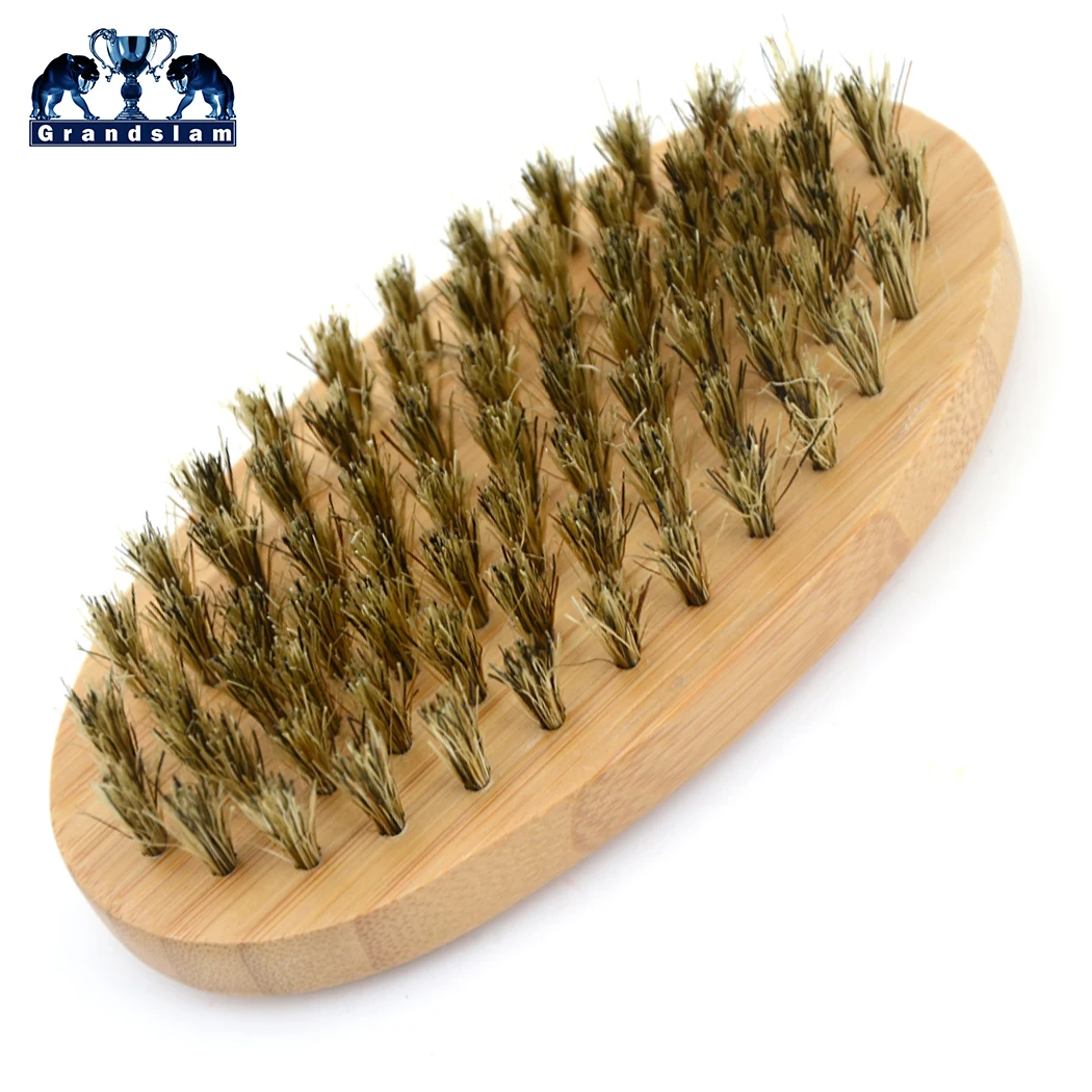 Grandslam Мужская щетина кабана для волос щетка бороды расческа усов натуральная