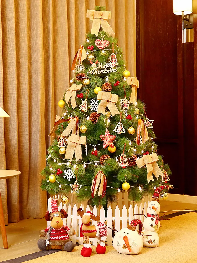 

1.8m Encrypted Christmas Tree Set New Year Artificial Christmas Tree Luxury Gift Family for Kids Navidad Home Decoration 50