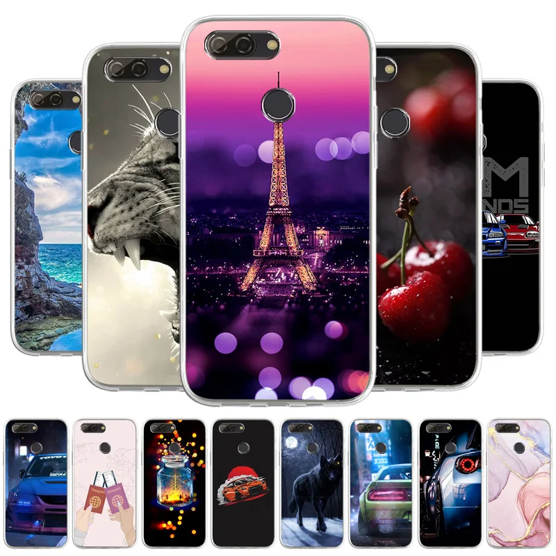 

Silicone Case For For ZTE V9 Vita Case Painted On For ZTE Zmax Pro 2 Z17 S X9 V8 Mini Lite Luxuxy Shockproof Soft TPU Back Cover
