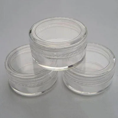 

2pcs Small Empty Cosmetic Refillable Bottles Plastic Eyeshadow Makeup Face Cream Jar Pot Container Bottle