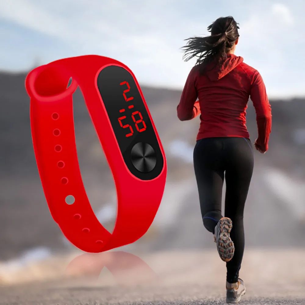 

2019 Fashion Men Led Digital Watch Women Casual Yoga Silicone Sports Wristwatch Children Kids Watches Outdoor reloj mujer